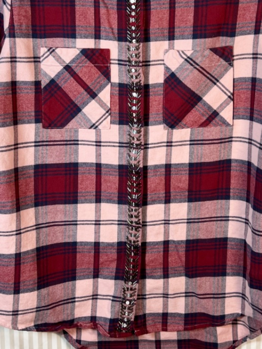 Shyanne Embellished Flannel Shirt - Picture 4 of 8